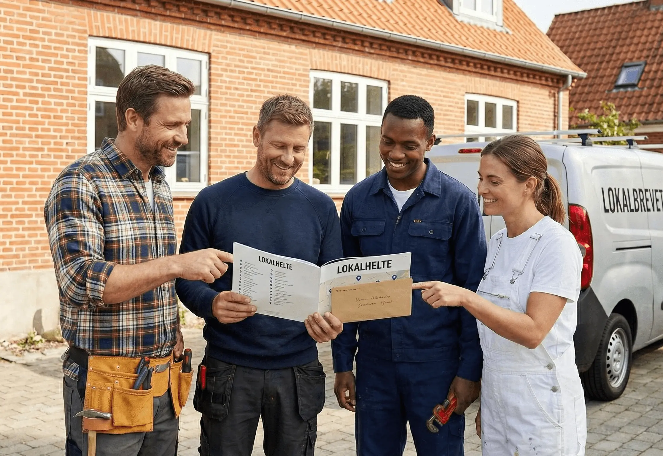 Personligt velkomstbrev og katalog fra Lokalbrevet