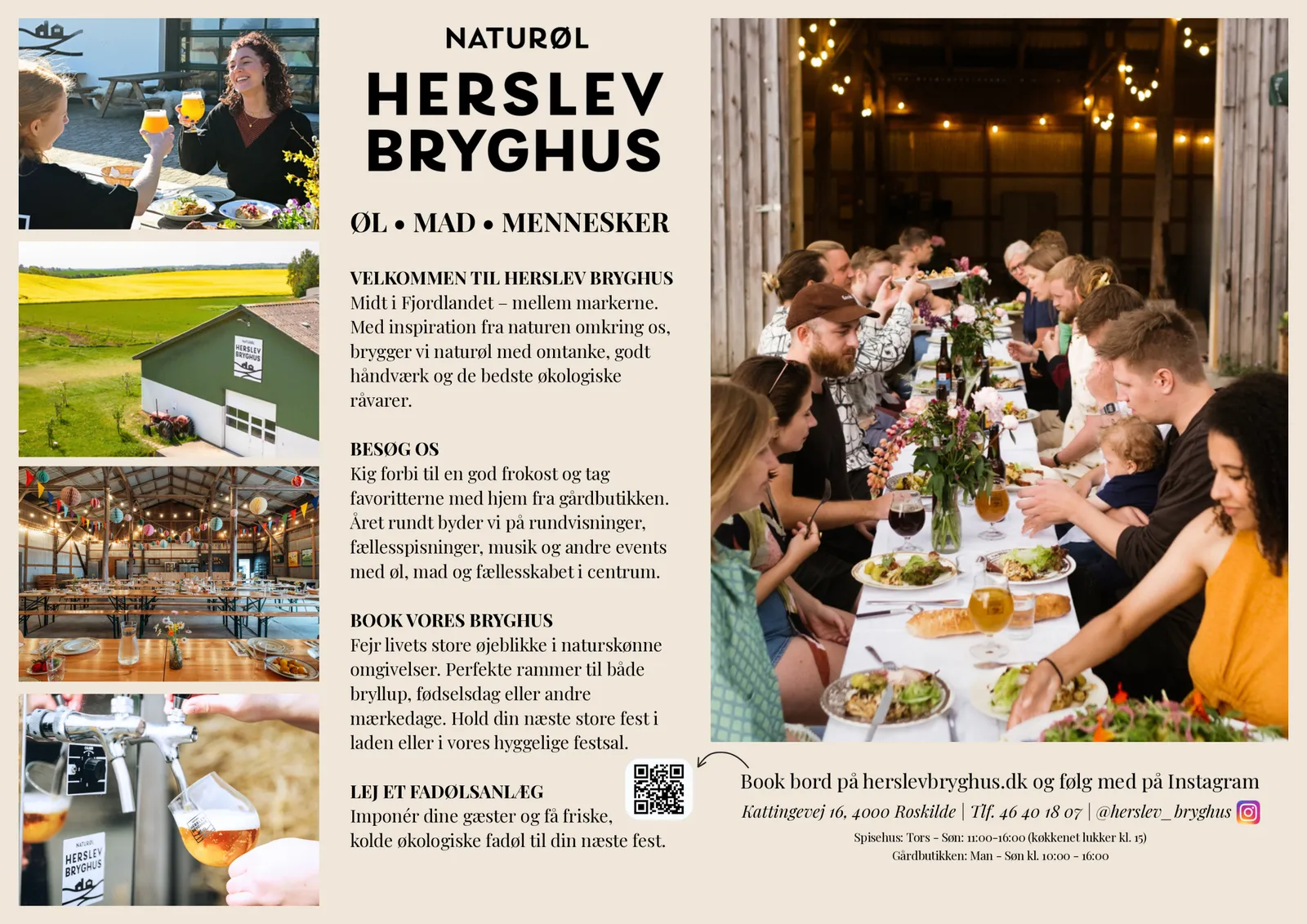 Virksomhedsside fra Lokalholdet Roskilde-kataloget — Herslev Bryghus med billeder, tekst og kontaktinfo